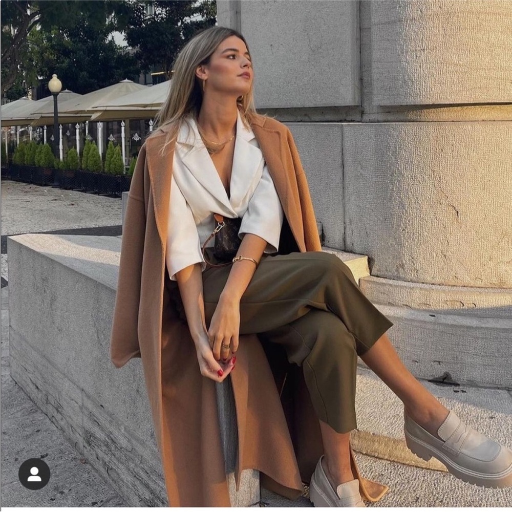 Zara wool blend trench coat